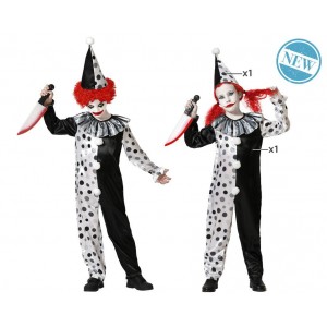 DISFRAZ PAYASO HALLOWEEN GRIS 5-6 74410
