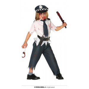 DISFRAZ POLICIA ZOMBIE  T-5 6 AÑOS 87706