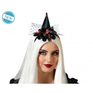 DIADEMA DE BRUJA NEGRO 74547