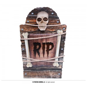 LAPIDA PLASTICO  "RIP", 56 CMS 24735