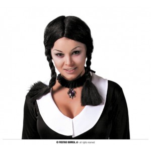 PELUCA NEGRA CON TRENZAS 4210