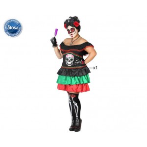DISFRAZ ADULTO ESQUELETO MEJICANO T-XL 34735