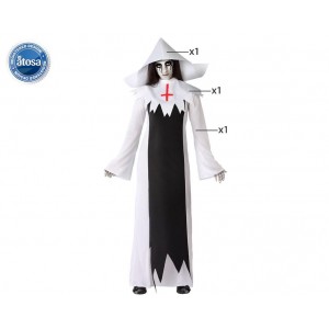 DISFRAZ ADULTO MONJA ZOMBIE T-XL 65948