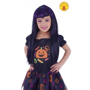 PELUCA VAMPIRESA TRAVIESA NEGRA/LILA INF S1527