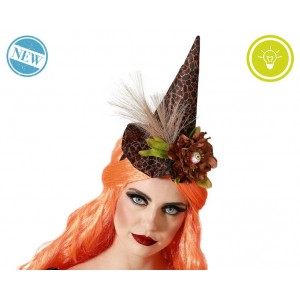 DIADEMA BRUJA MARRON CON LUZ 74962