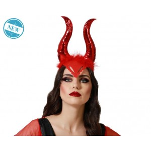 DIADEMA MALEFICA ROJA 74689