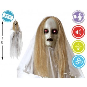 COLGANTE NIÑA FANTASMA LUZ-SONIDO 100X80X15 74770