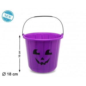 CUBO PARA CARAMELOS CALABAZA MORADO 74905