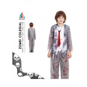 DISFRAZ COLEGIAL ZOMBI NIÑO T. 7-9 20110