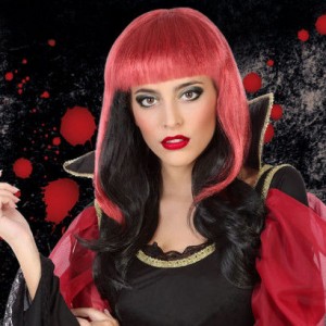PELUCA MELENA ROJA Y NEGRA 57702