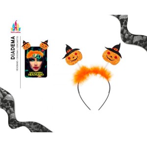 DIADEMA CALABAZAS GLITTER 70769